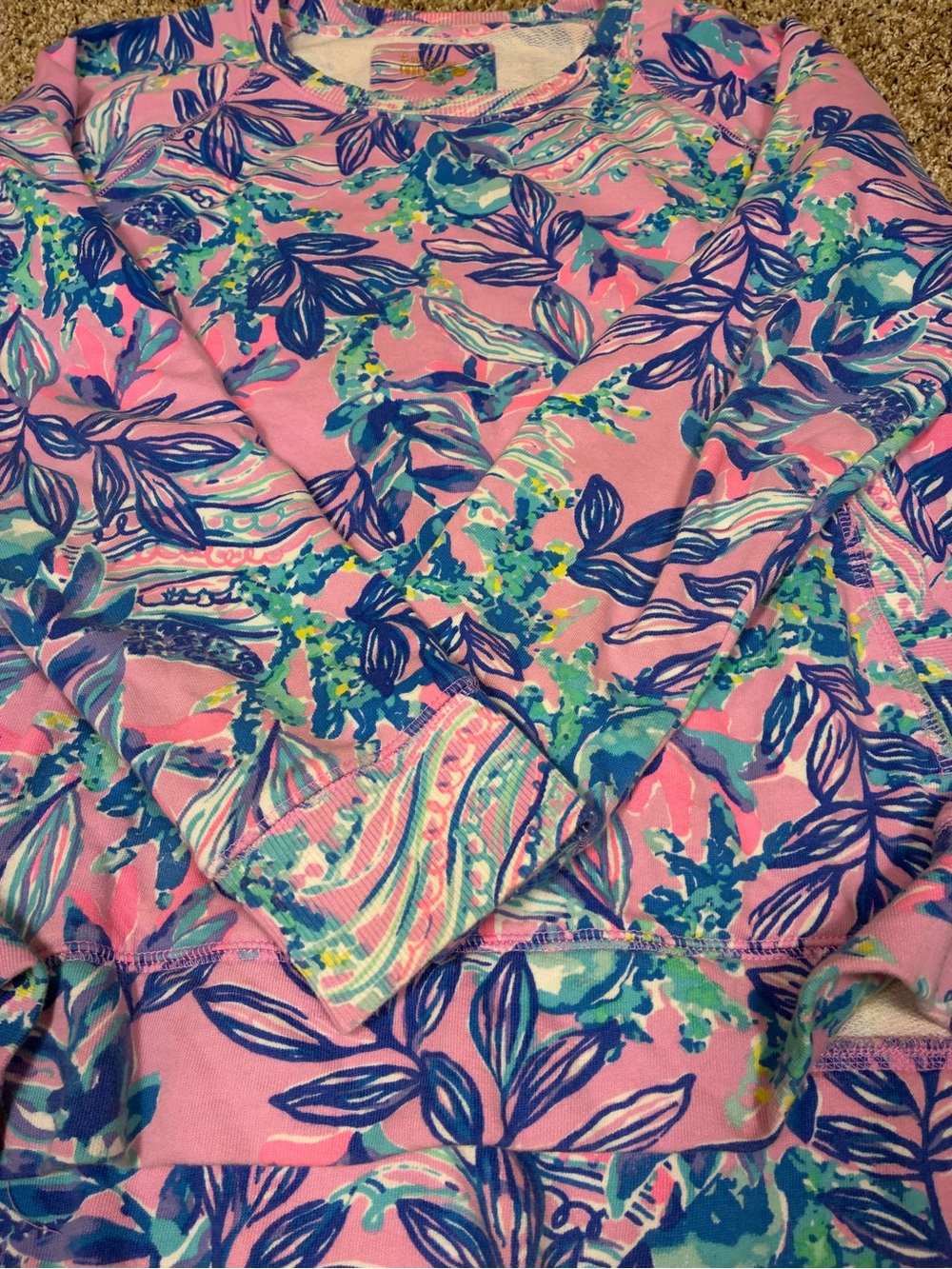 Lily Pulitzer Luxletic Beach Comber Pullover Sweatshirt - Picture 5 of 12